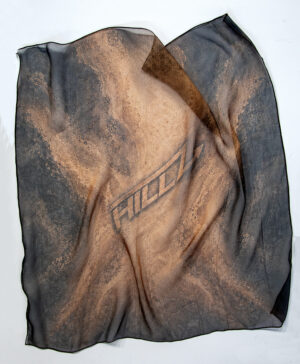HILLZ Studio 100% Silk Scarf Sand Vein